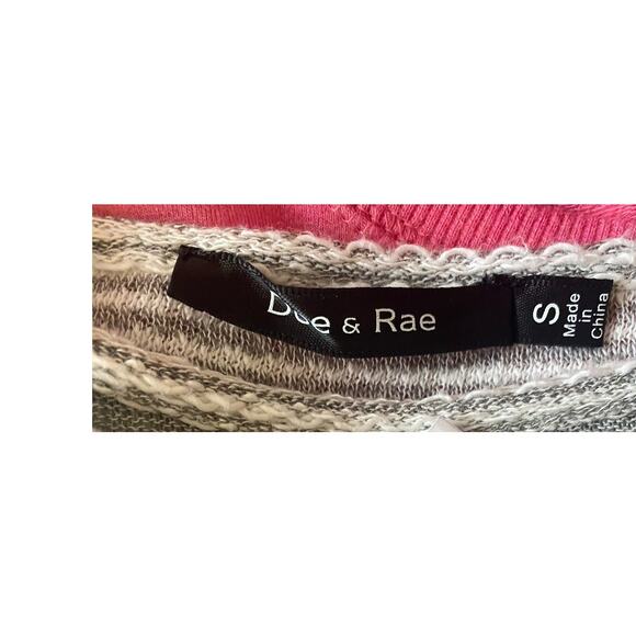 Doe & Rae Small Peplum Top Gray Stripe - Picture 4 of 9